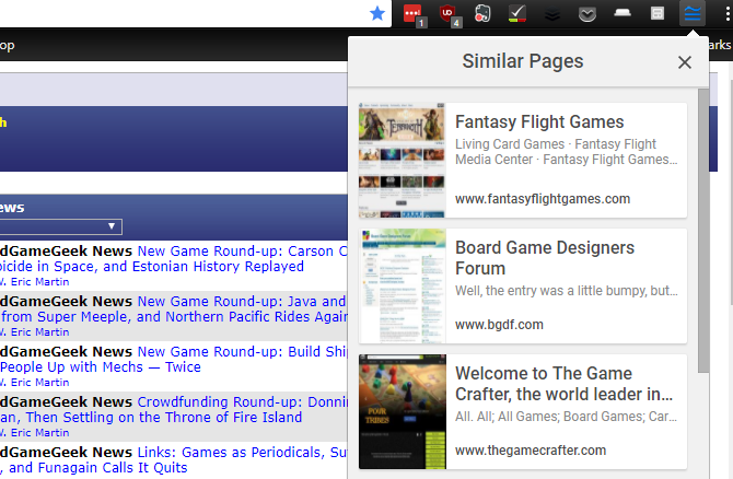 Chrome-extensie Google Similar Pages