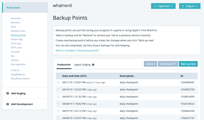 4 redenen om over te schakelen naar Managed WordPress Hosting voor dagelijkse back-ups van uw site