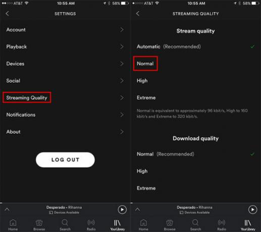 Hoe mobiel gegevensgebruik te verminderen bij het streamen van muziek Spotify 562x500