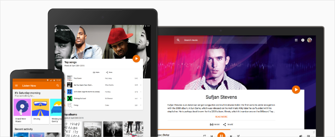 Google Play Music op meerdere verschillende apparaten