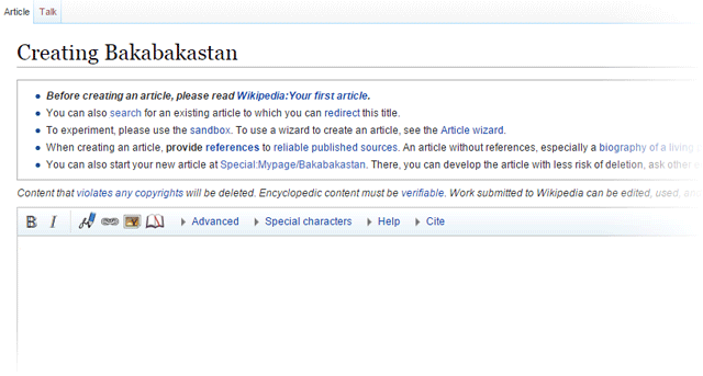 Wikipedia-eerste pagina