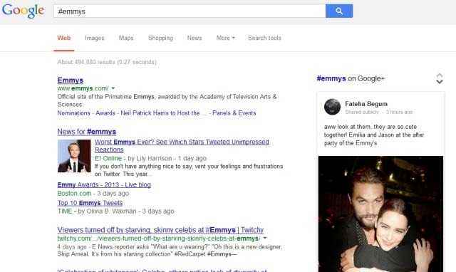 Google Search voegt ondersteuning toe voor hashtags - maar alleen van Google Plus google hashtags1