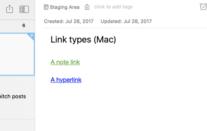 Hoe Evernote te gebruiken: de onofficiële handmatige evernote-linktypen