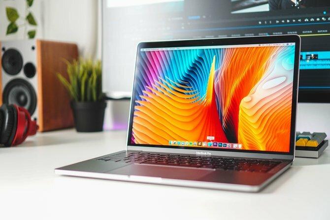 macOS op een Apple MacBook