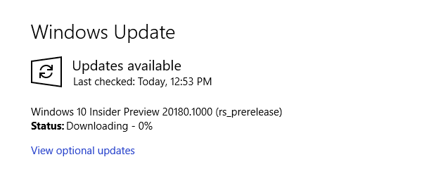 windows insider preview-update