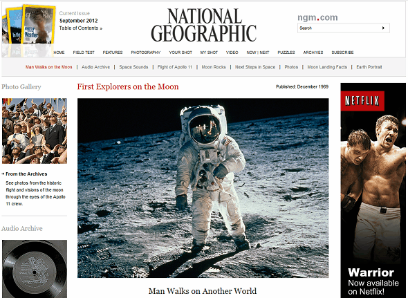 Meer informatie over Neil Armstrong & The Apollo 11 Moon Landing On The Web National Geographic Apollo 11