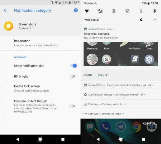 android oreo melding met lage prioriteit