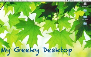 GeekTool - Toon systeeminformatie op Mac in Style 00 Desktop Screenshot