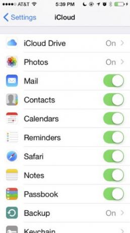 iCloud Drive Setup op een iPhone-schermafbeelding