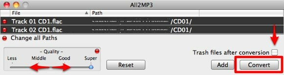 flac converteren naar mp3