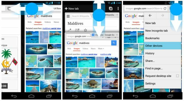 Google-Chrome-Android-gebaren