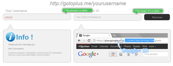 google plus gebruikersnaam