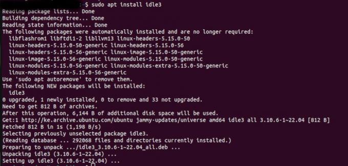 IDLE-installatie op Ubuntu