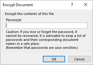 Microsoft Office versleuteld document