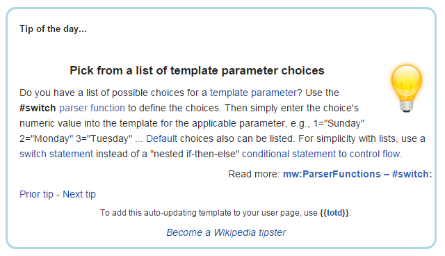 Wikipedia-tip van de dag