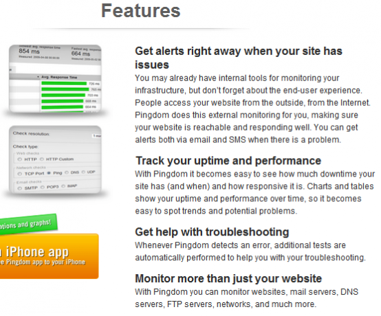 Pingdom: controleert website-uitvaltijd en verzendt waarschuwingen afbeelding thumb120