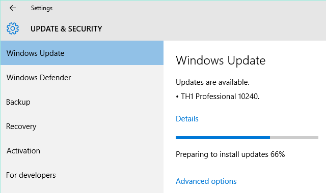 Windows 10 Build 10240 installeren