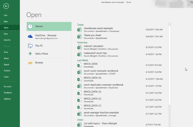 open browser excel