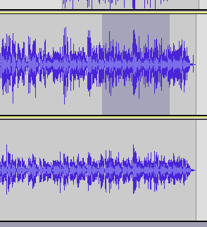 Audacity gebruikt
