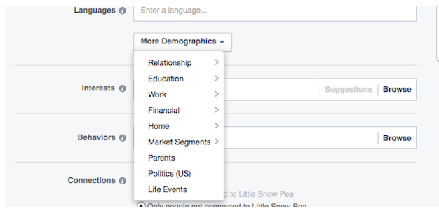 Facebook Meer demografie