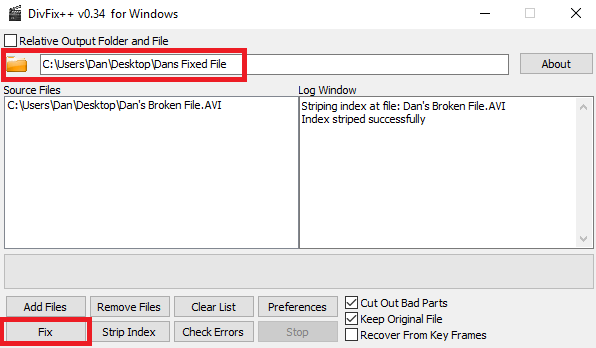 Hoe kapotte AVI-bestanden te repareren die geen divfix fix kunnen afspelen