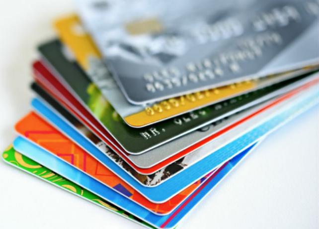 Stapel creditcards