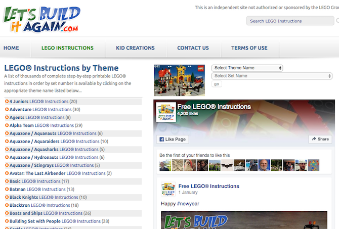 5 Tools voor LEGO-fans om Geek Out Over Bricks-legosites te gebruiken, laten we het opnieuw bouwen