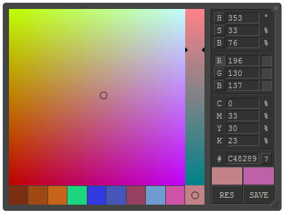 krijg hexadecimale kleurcode