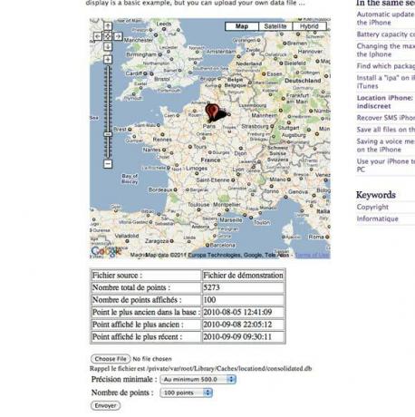 iphone tracking-bestand