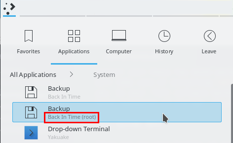 back-up back-intime optimaliseren als root