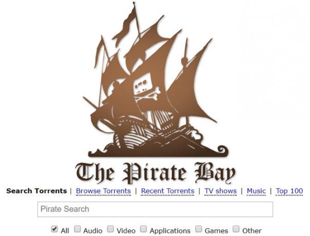 de pirate bay torrent-zoekmachine