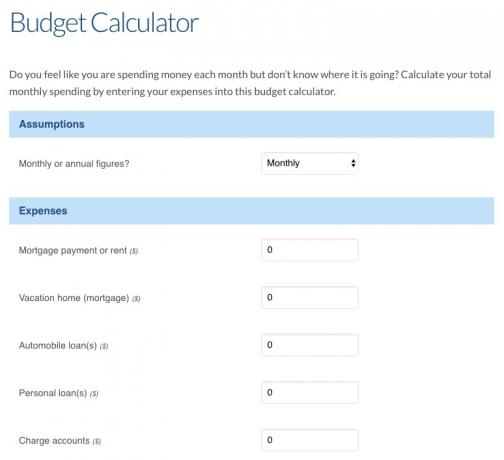 Houd uw uitgaven in de gaten en controleer uw budget met deze 8 gratis budgetcalculators incharge budgetcalculator