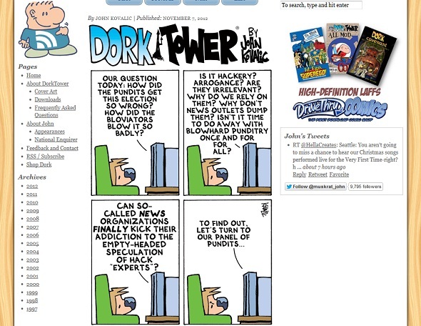 10 geweldige webcomics getekend speciaal voor geeks dork tower screenshot