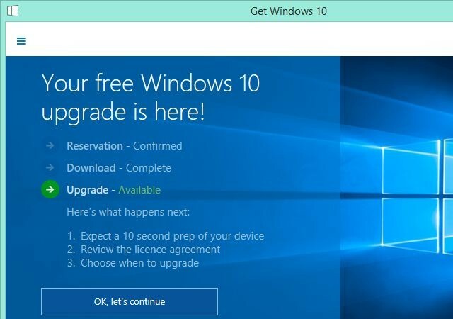 Klaar voor Windows 10 Upgrade