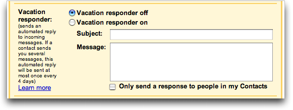 Gmail-vakantieresponder