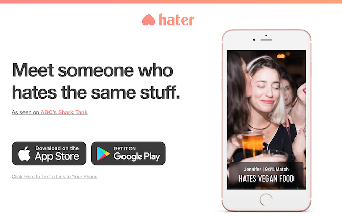 de dating-app voor haters