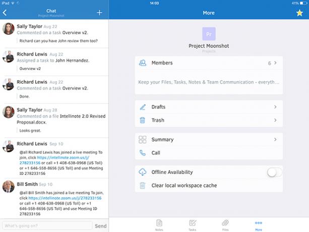 Intellinote: plaats uw taken, bestanden, berichten en online vergaderingen op één plek intellinoteipad1