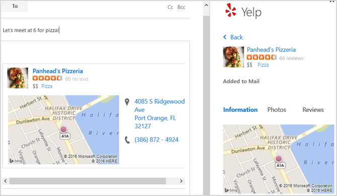 Nieuw Outlook.com - Yelp