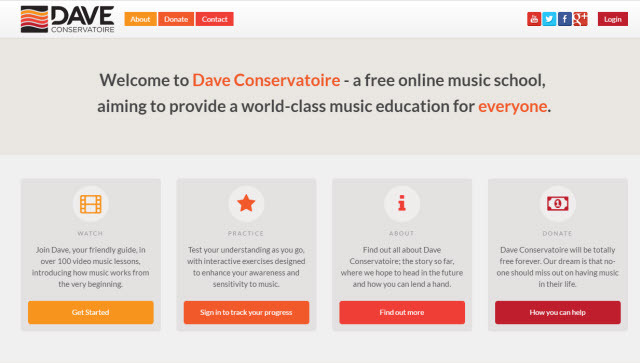 Online leerwebsite - Dave Conservatoire