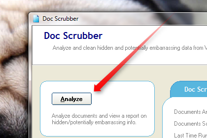 Metadata uit Word-documenten verwijderen [Windows] docscrubber analyse