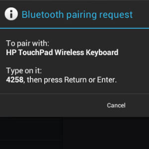 hp touchpad-toetsenbord