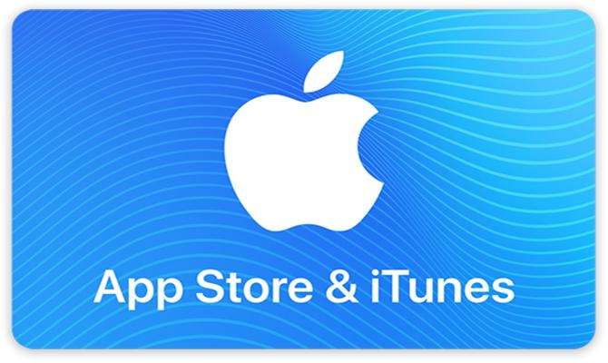 Een afbeelding van de App Store en iTunes-cadeaubon