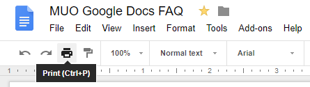 Afdrukken vanuit Google Docs