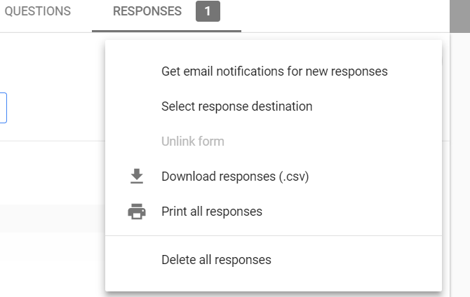 Google Spreadsheets, contactformulier