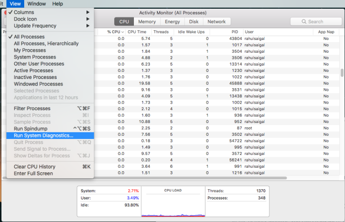 systeemdiagnoserapport via activiteitenmonitor