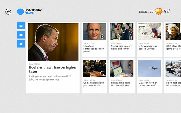 5 Fullscreen News Apps voor Windows 8 usatoday main