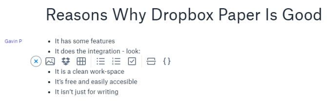 Hoe Dropbox Paper omgaat met Google Docs en Office Online Dropbox Paper-documentschrijffuncties met integratie