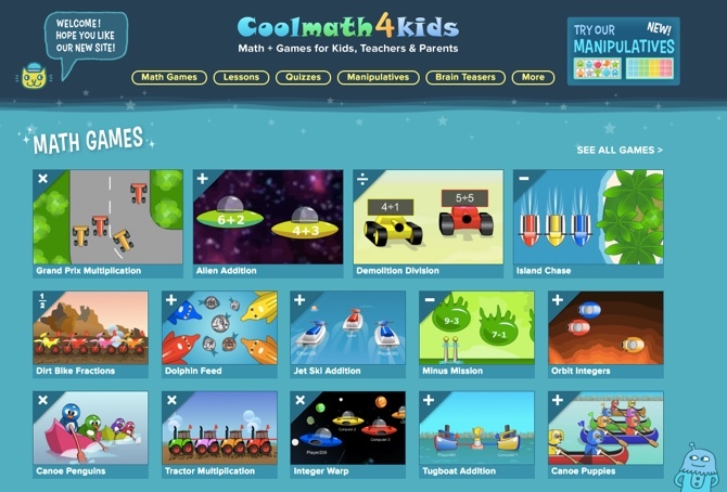 Educatief spel voor kinderen - Coolmath4kids