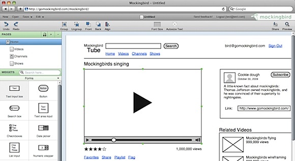 3 Tools om Mock-Up Designs en Wireframes Online mockingbird te maken