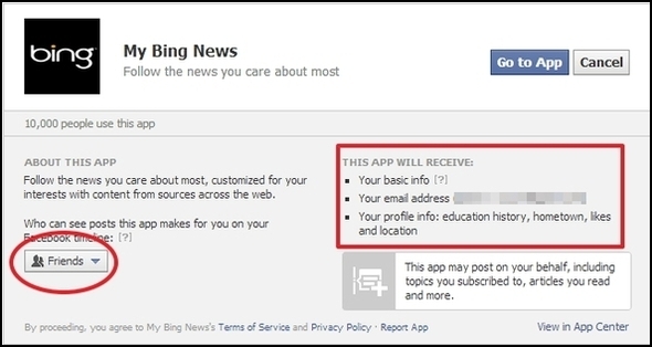 Groter dan Google: de beste punten van Bing My Bing News App-machtigingen 1